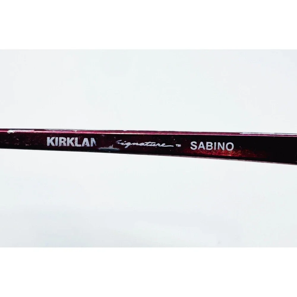 Kirkland Signature Sabino Eyeglasses Women Burgundy Semi-Rimless 53-17-140 44946
